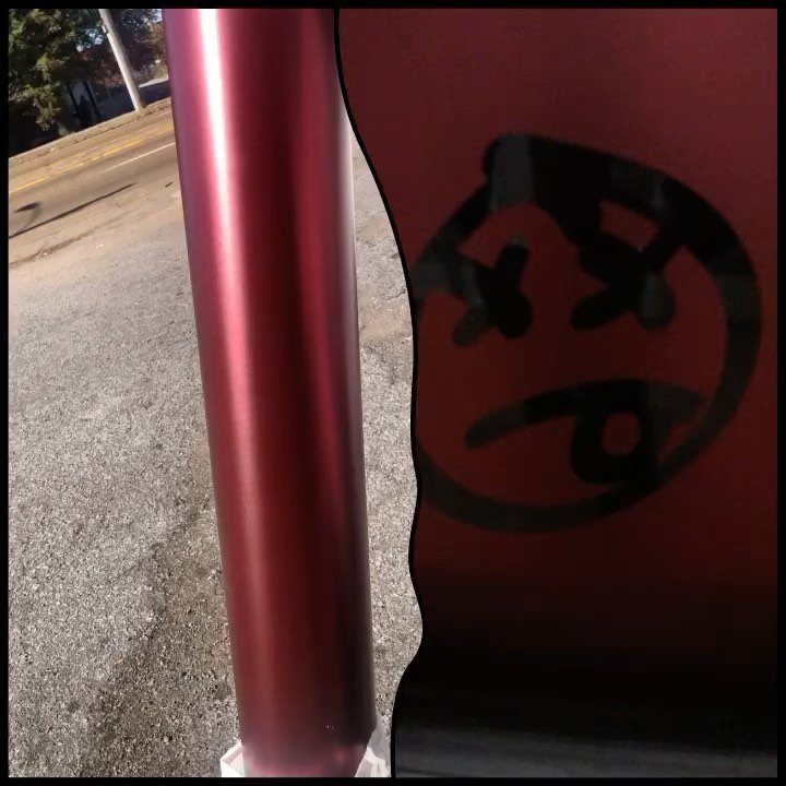 Custom burgundy finish